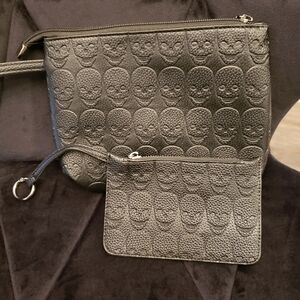 SHEIN Bundle Elegant Skull Black Embossed Mini Bags